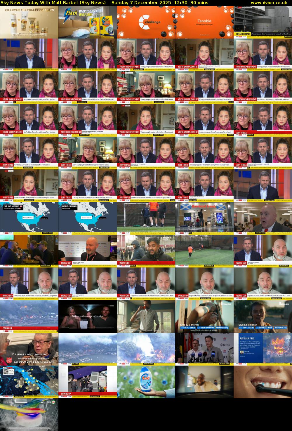 Sky News Today With Matt Barbet (Sky News) Sunday 7 December 2025 12:30 - 13:00