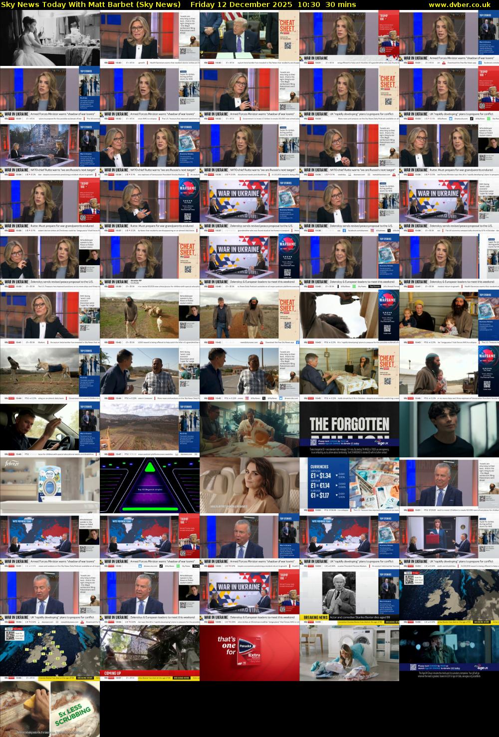 Sky News Today With Matt Barbet (Sky News) Friday 12 December 2025 10:30 - 11:00