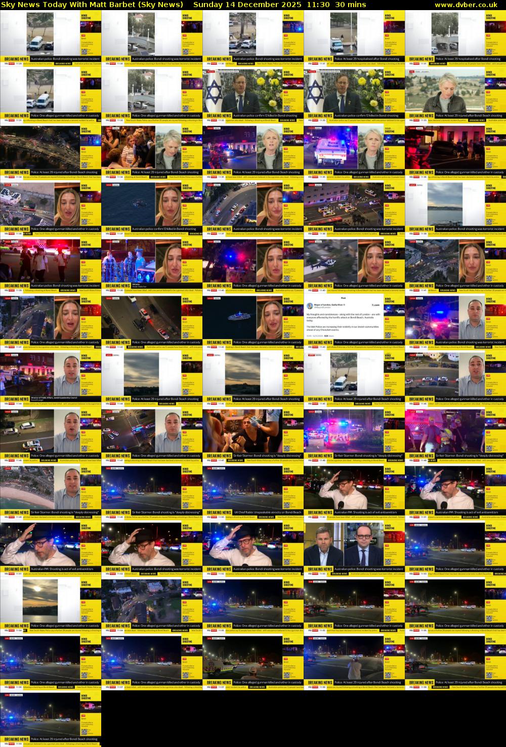 Sky News Today With Matt Barbet (Sky News) Sunday 14 December 2025 11:30 - 12:00