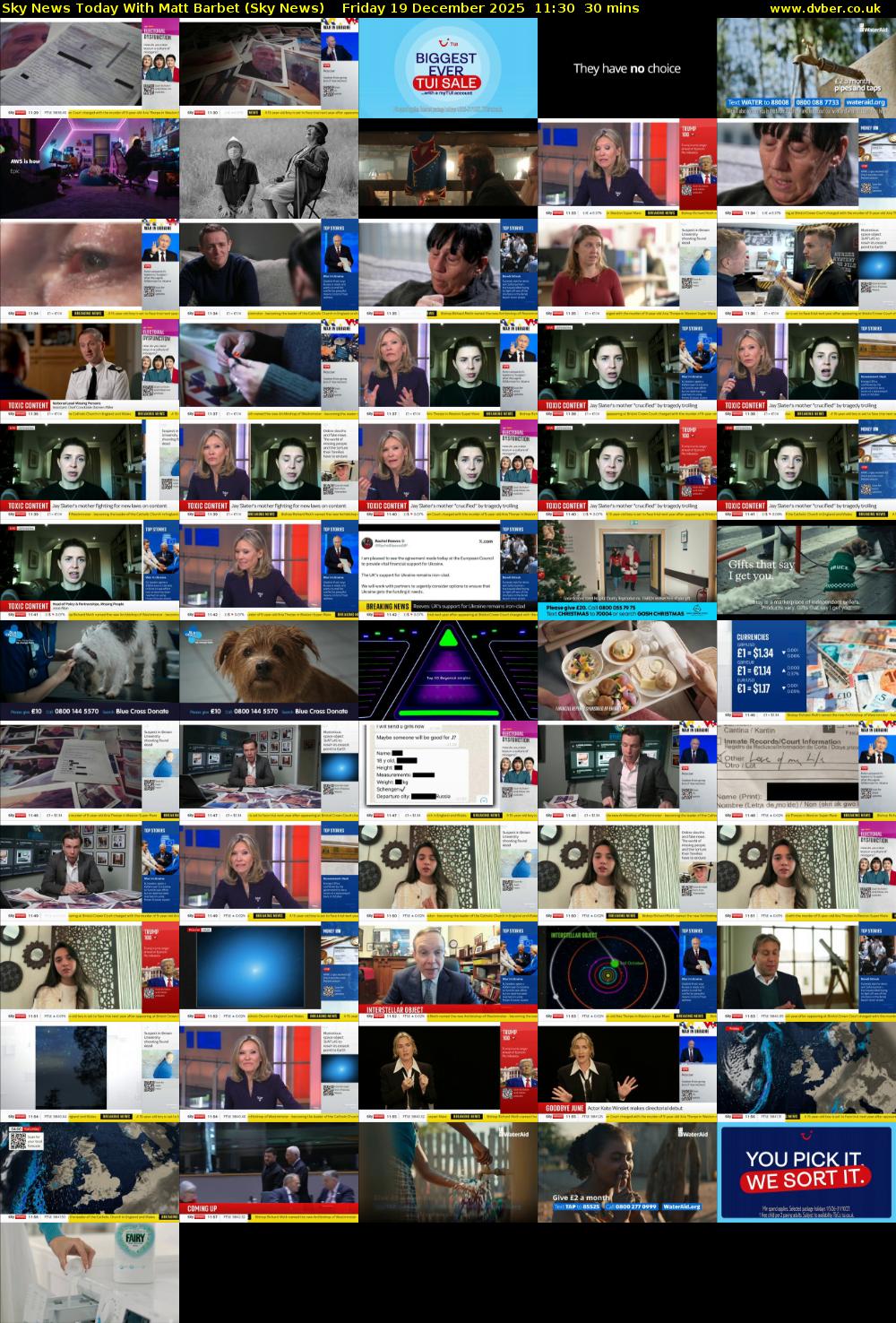 Sky News Today With Matt Barbet (Sky News) Friday 19 December 2025 11:30 - 12:00