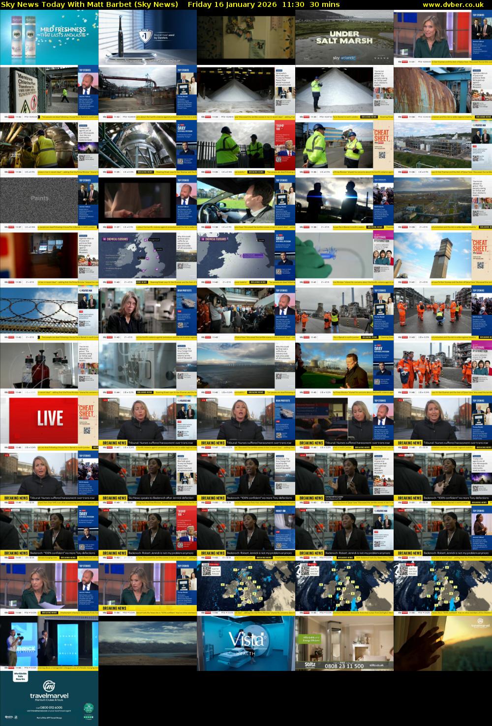 Sky News Today With Matt Barbet (Sky News) Friday 16 January 2026 11:30 - 12:00