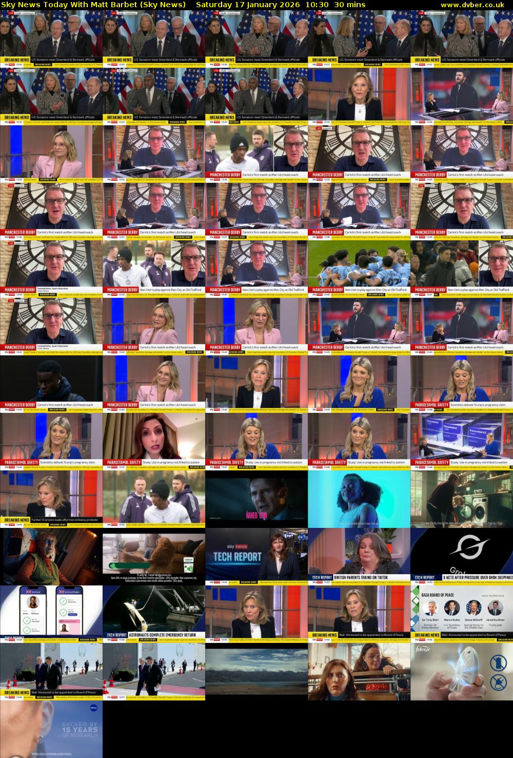 Sky News Today With Matt Barbet (Sky News) Saturday 17 January 2026 10:30 - 11:00