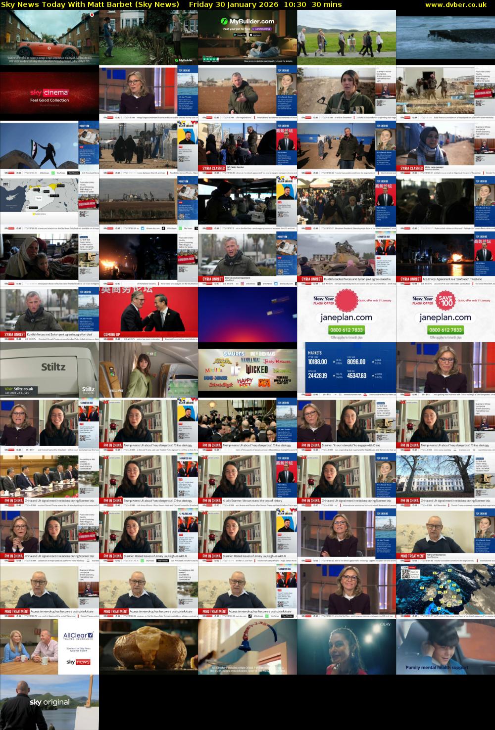 Sky News Today With Matt Barbet (Sky News) Friday 30 January 2026 10:30 - 11:00