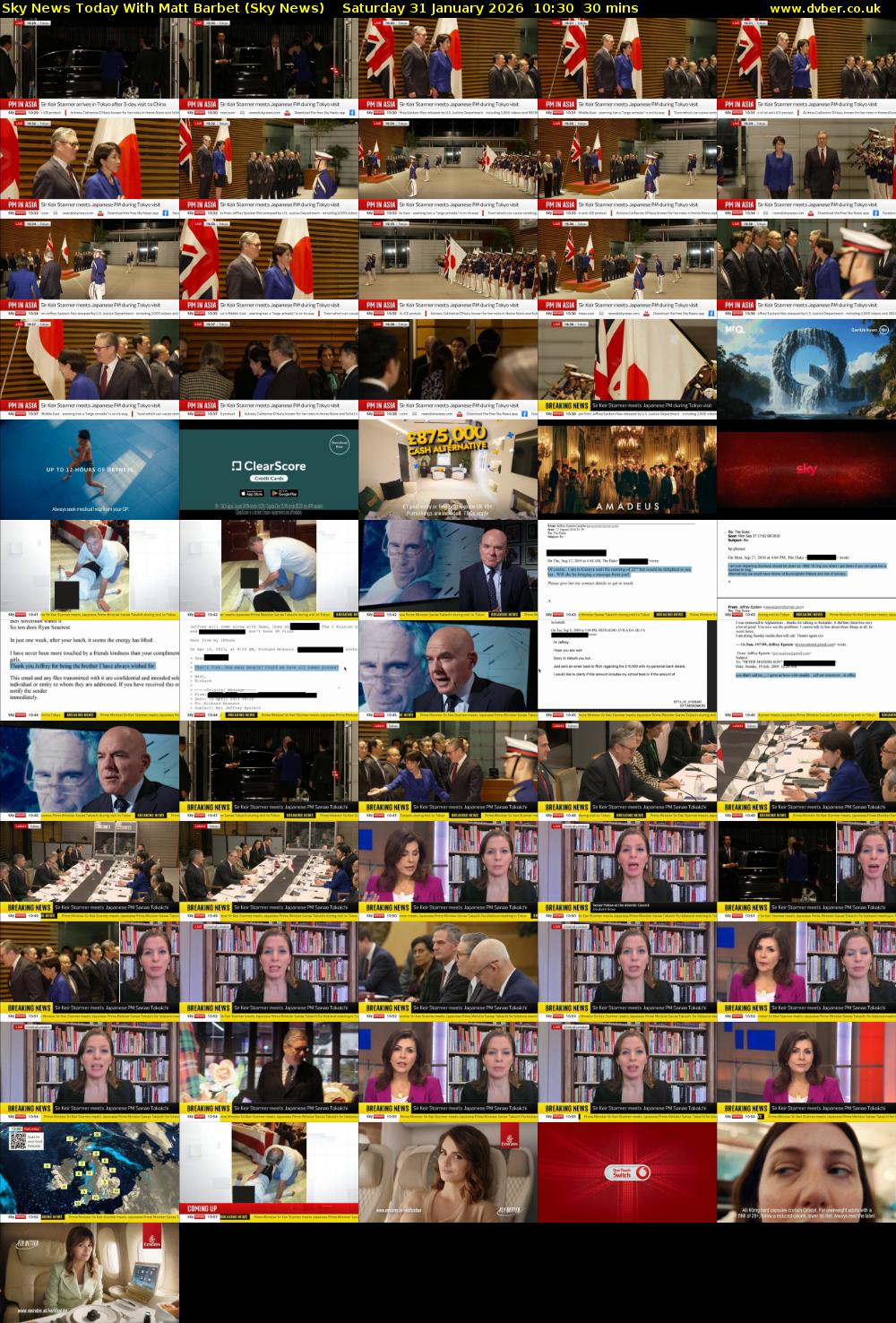 Sky News Today With Matt Barbet (Sky News) Saturday 31 January 2026 10:30 - 11:00