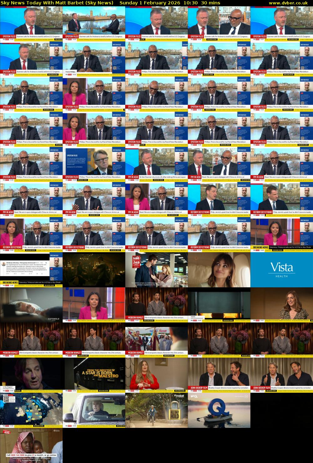 Sky News Today With Matt Barbet (Sky News) Sunday 1 February 2026 10:30 - 11:00