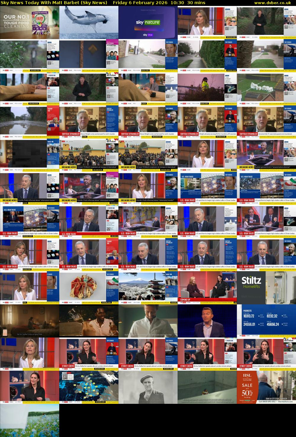 Sky News Today With Matt Barbet (Sky News) Friday 6 February 2026 10:30 - 11:00