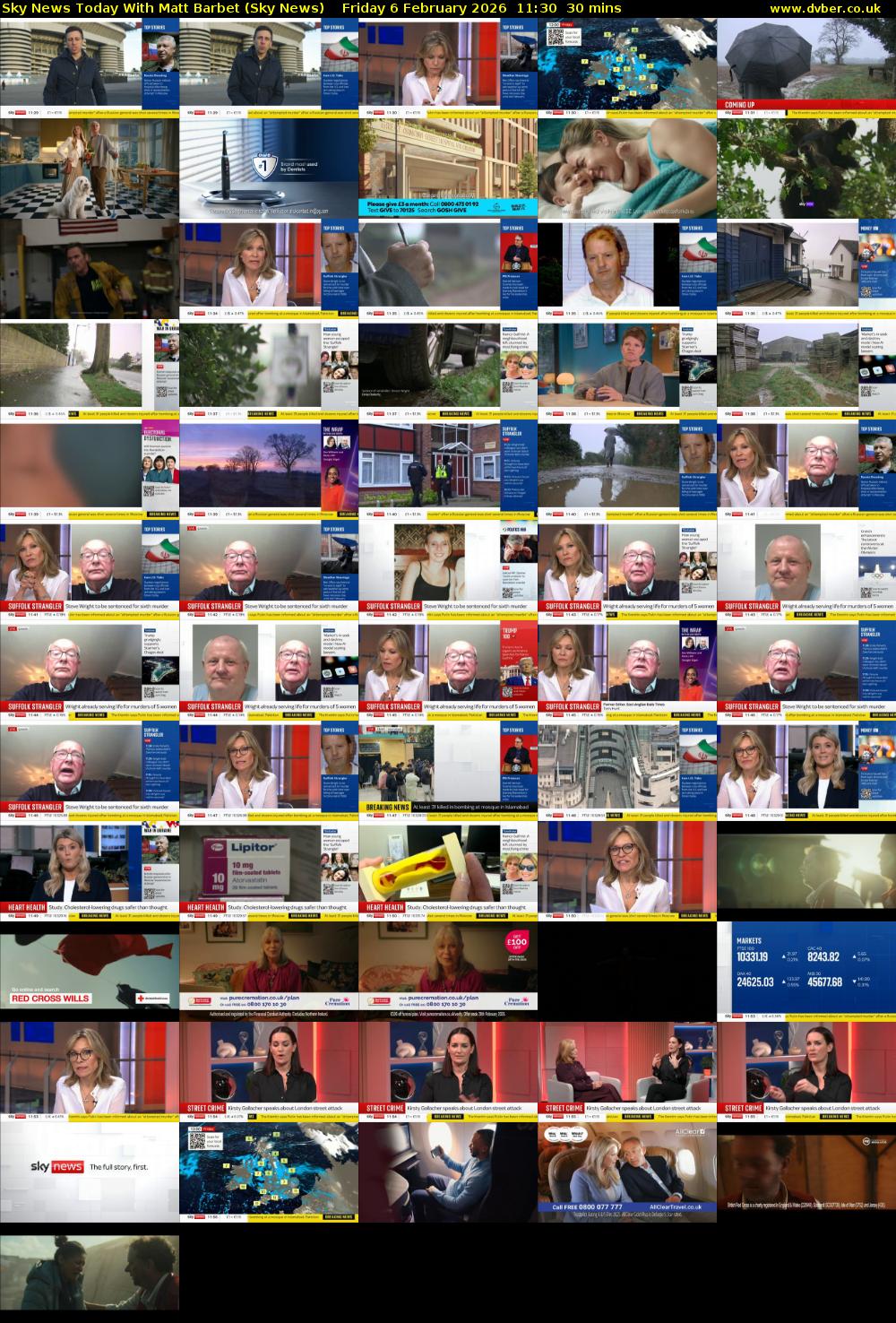 Sky News Today With Matt Barbet (Sky News) Friday 6 February 2026 11:30 - 12:00