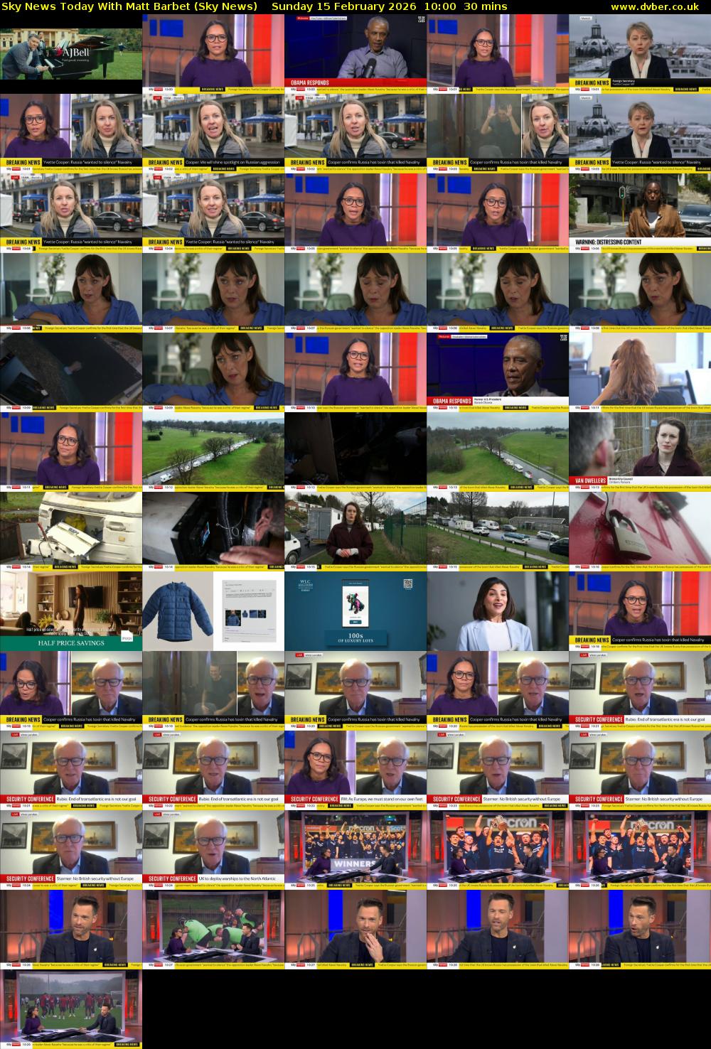 Sky News Today With Matt Barbet (Sky News) Sunday 15 February 2026 10:00 - 10:30