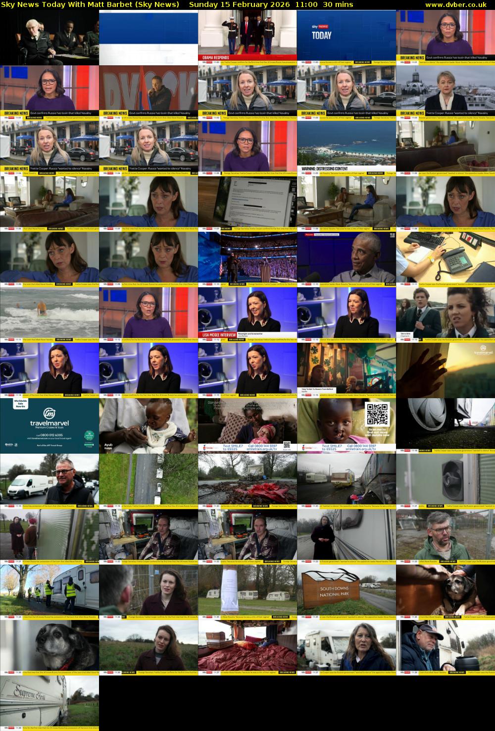 Sky News Today With Matt Barbet (Sky News) Sunday 15 February 2026 11:00 - 11:30