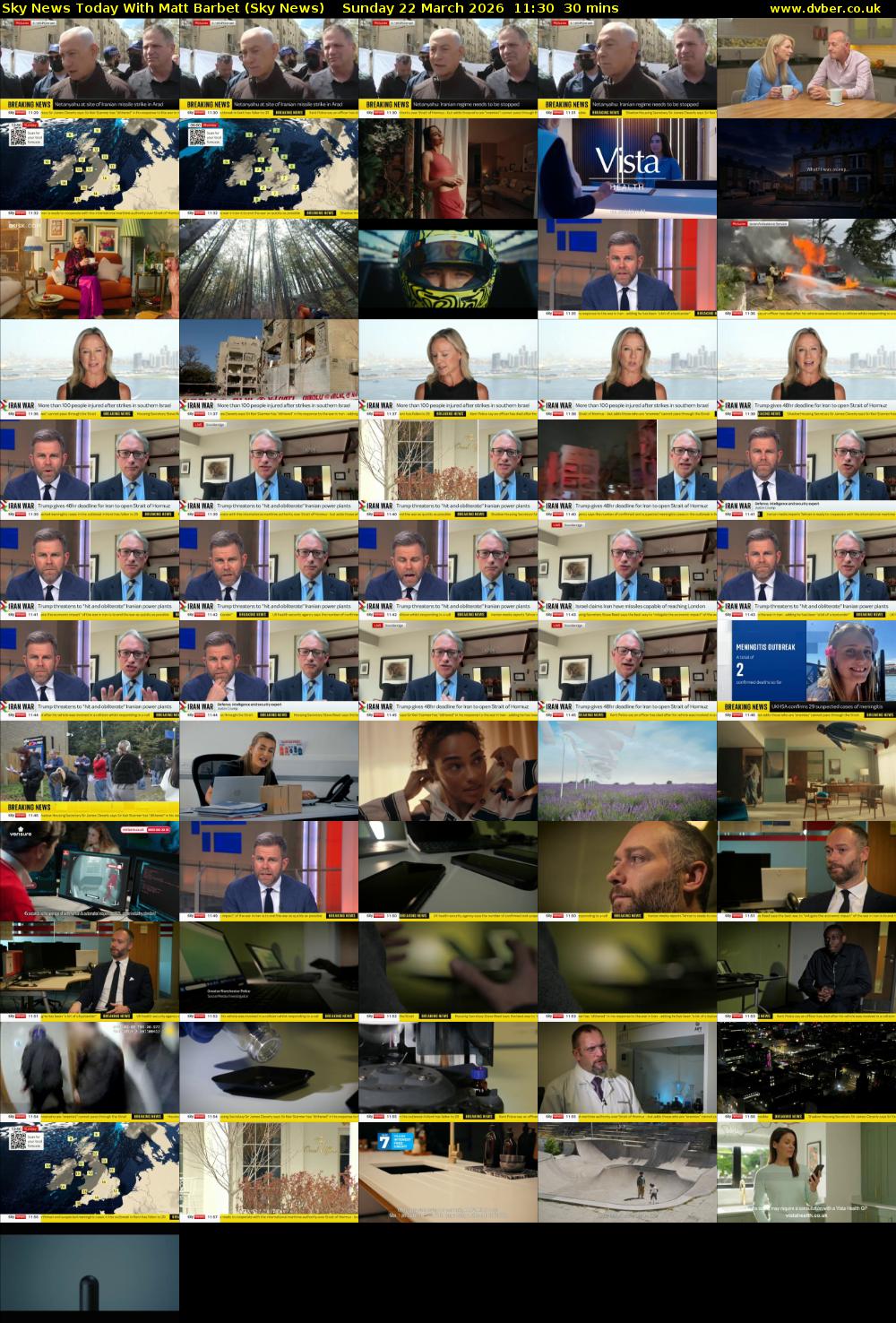 Sky News Today With Matt Barbet (Sky News) Sunday 22 March 2026 11:30 - 12:00