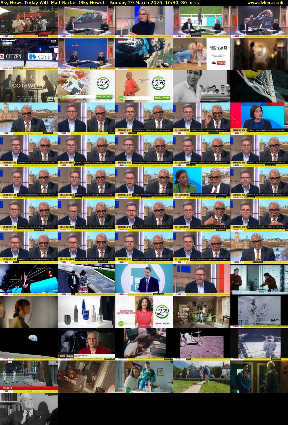 Sky News Today With Matt Barbet (Sky News) Sunday 29 March 2026 10:30 - 11:00