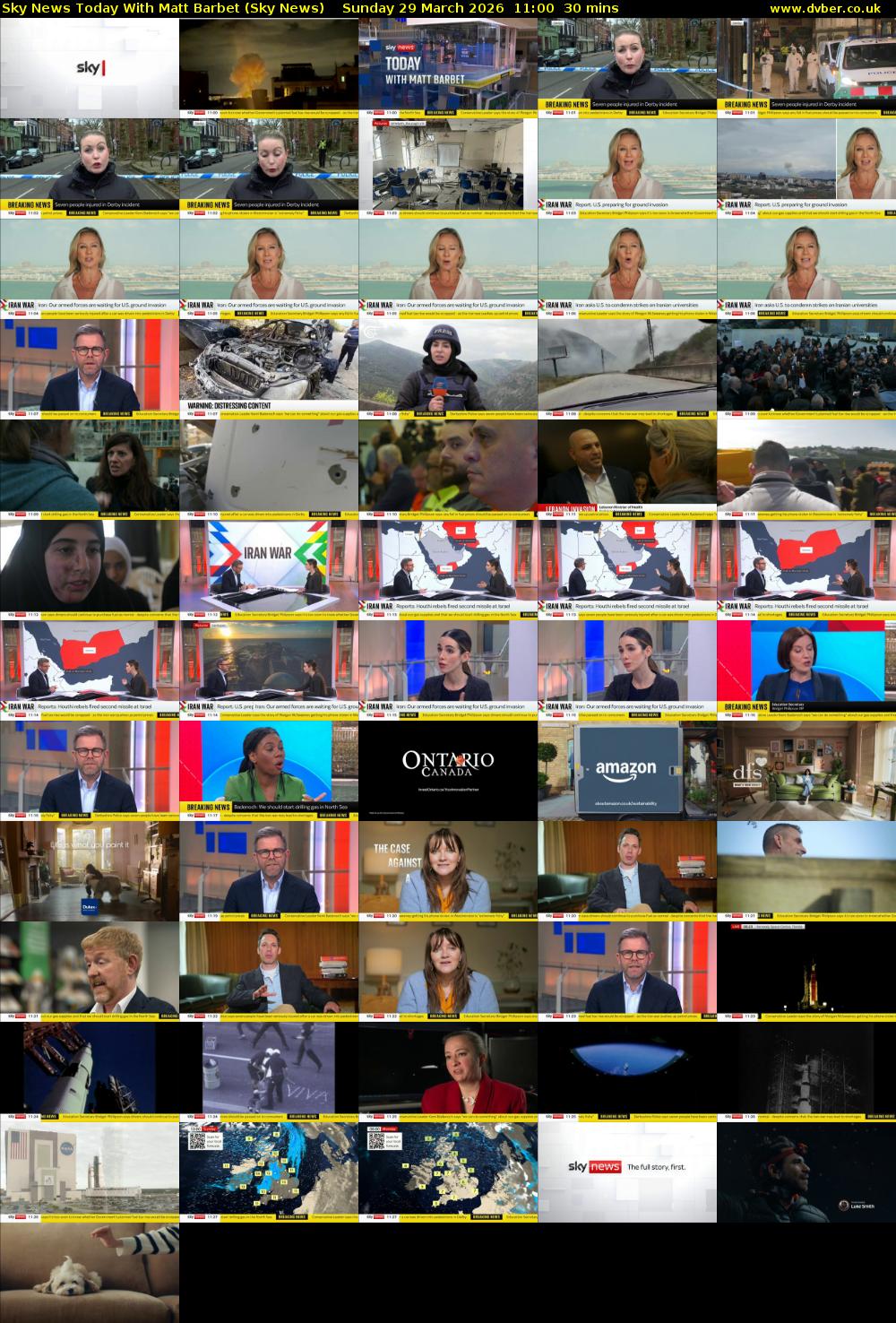 Sky News Today With Matt Barbet (Sky News) Sunday 29 March 2026 11:00 - 11:30