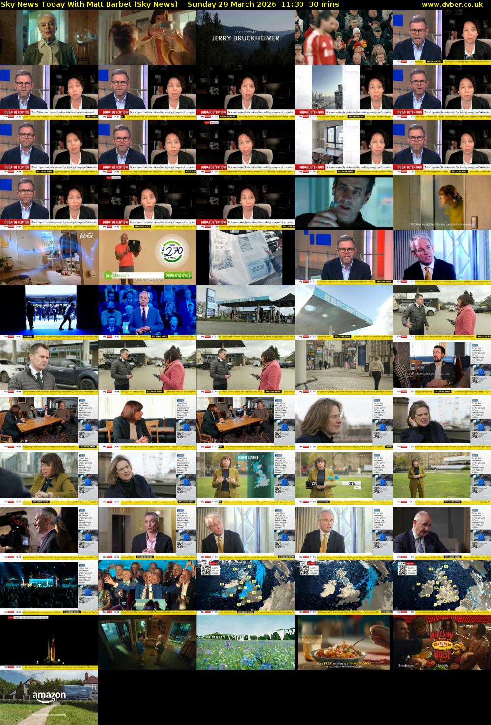 Sky News Today With Matt Barbet (Sky News) Sunday 29 March 2026 11:30 - 12:00