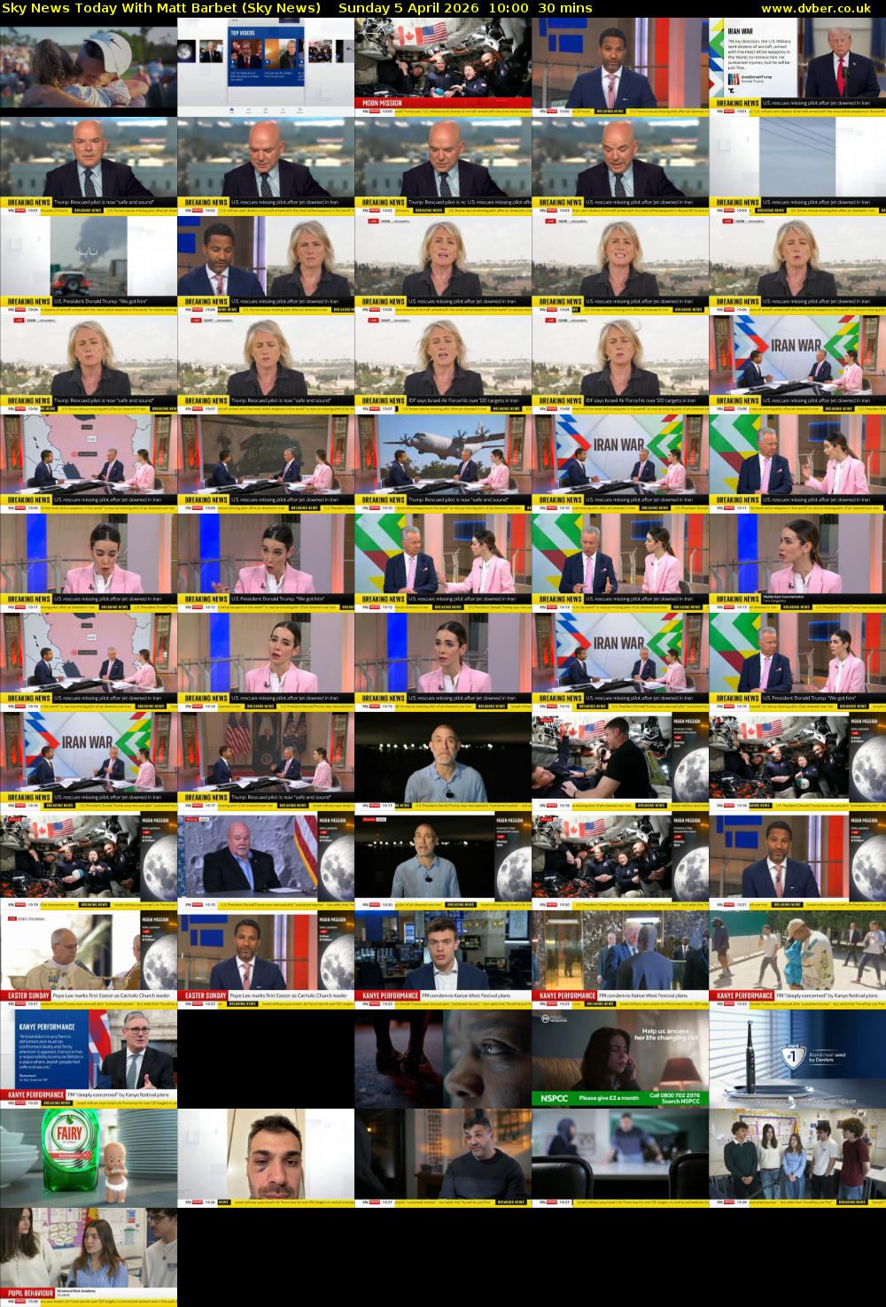 Sky News Today With Matt Barbet (Sky News) Sunday 5 April 2026 10:00 - 10:30