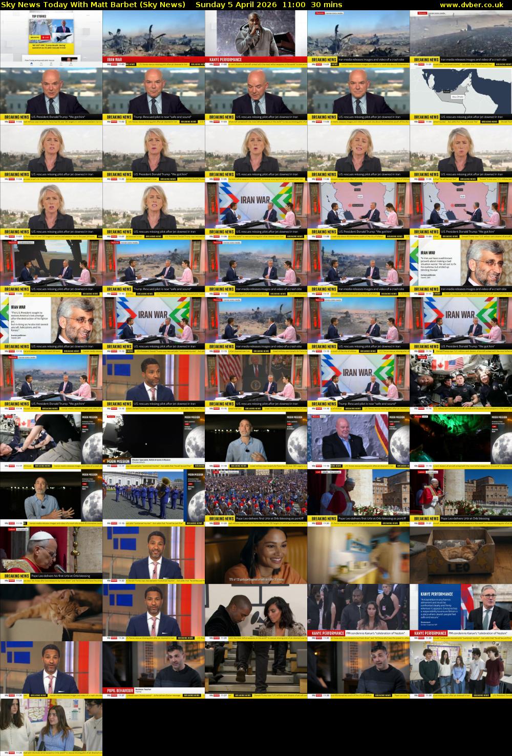 Sky News Today With Matt Barbet (Sky News) Sunday 5 April 2026 11:00 - 11:30