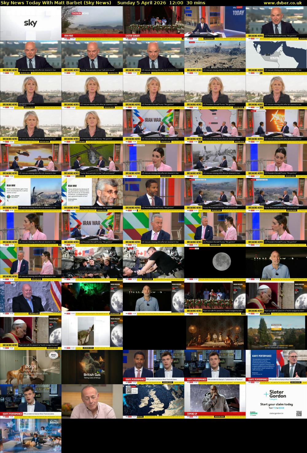 Sky News Today With Matt Barbet (Sky News) Sunday 5 April 2026 12:00 - 12:30