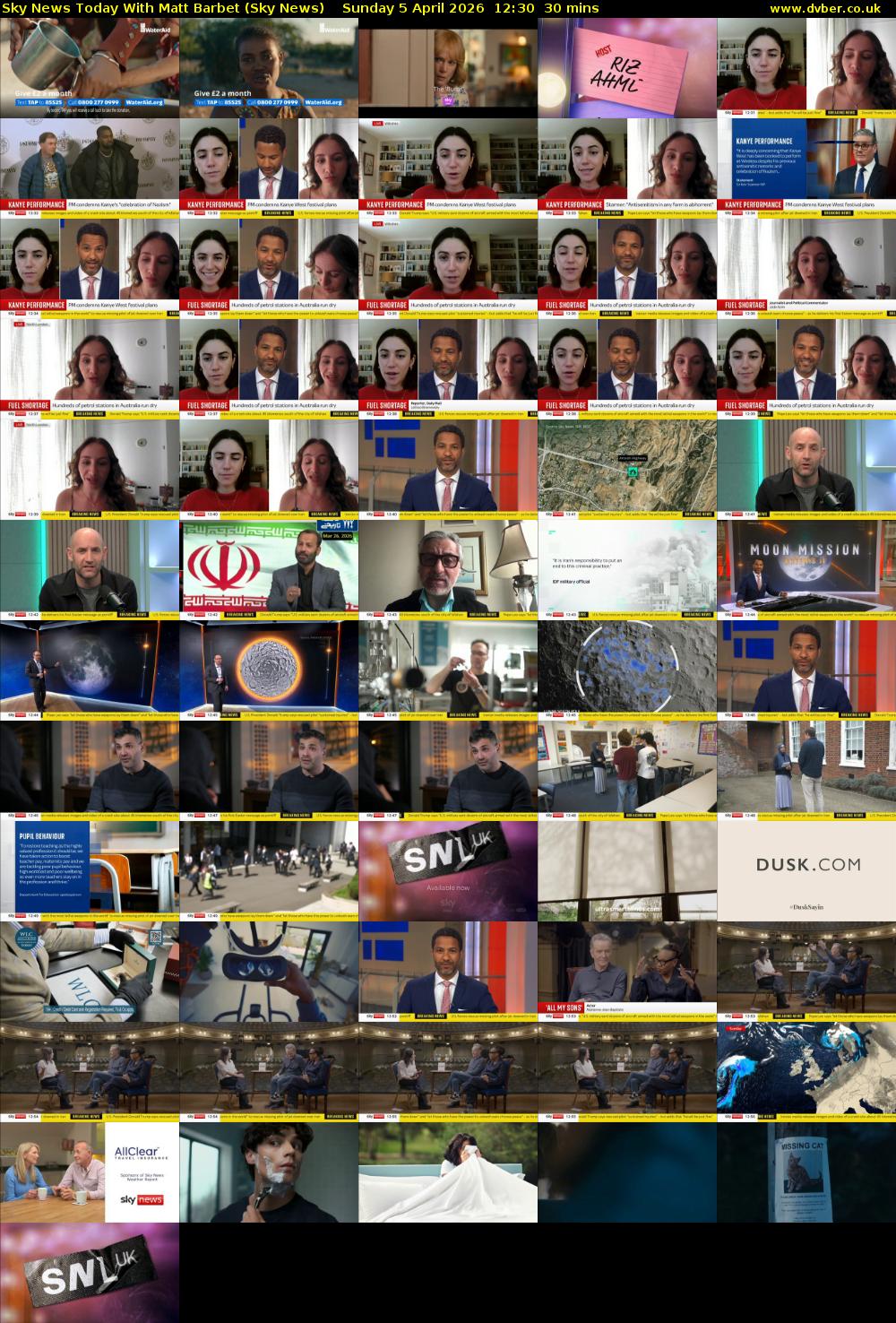 Sky News Today With Matt Barbet (Sky News) Sunday 5 April 2026 12:30 - 13:00