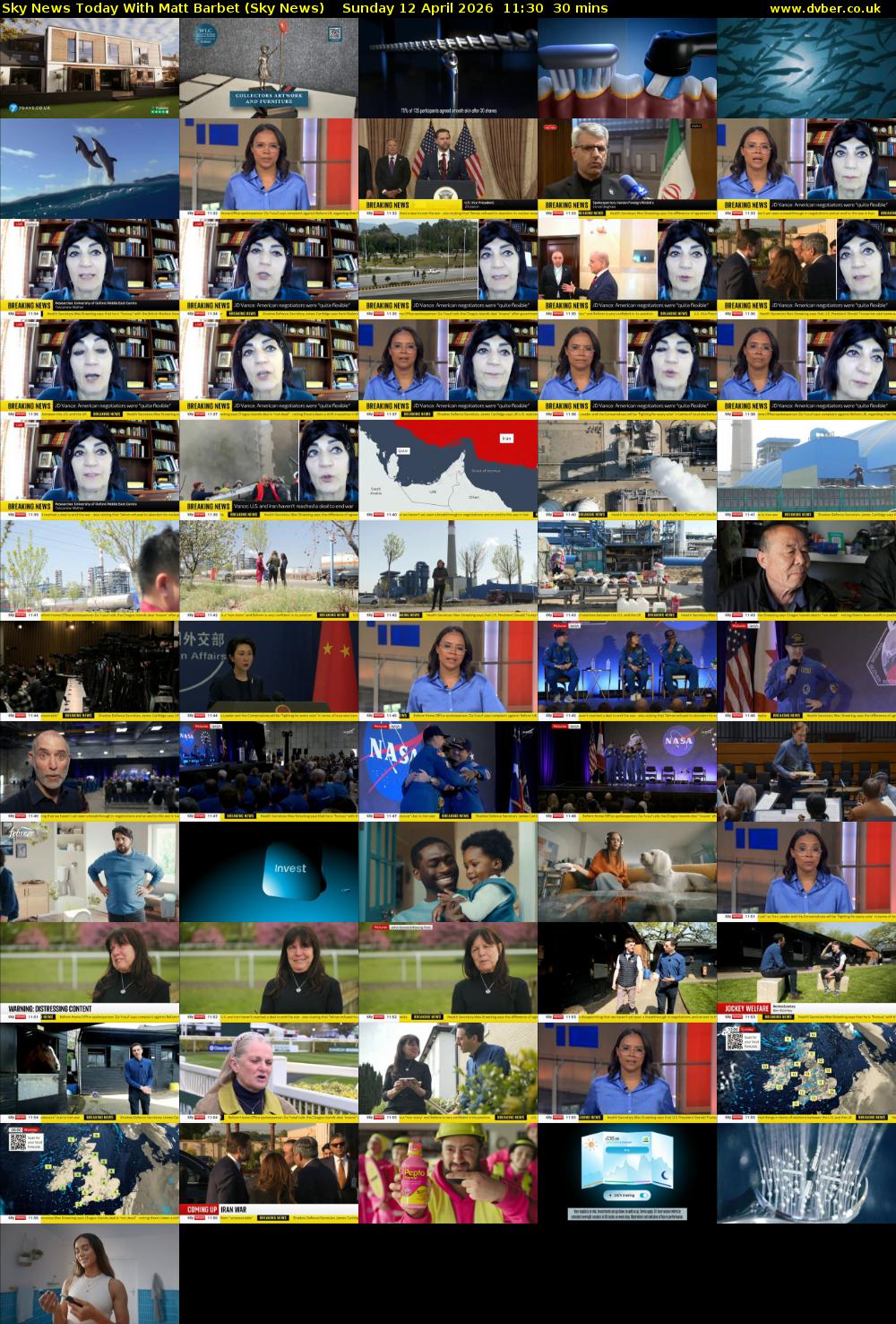 Sky News Today With Matt Barbet (Sky News) Sunday 12 April 2026 11:30 - 12:00