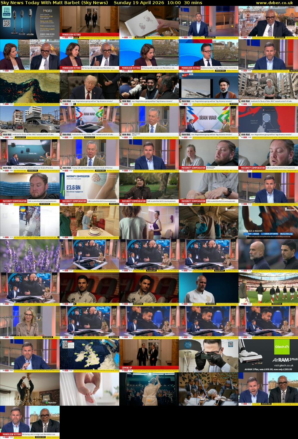 Sky News Today With Matt Barbet (Sky News) Sunday 19 April 2026 10:00 - 10:30