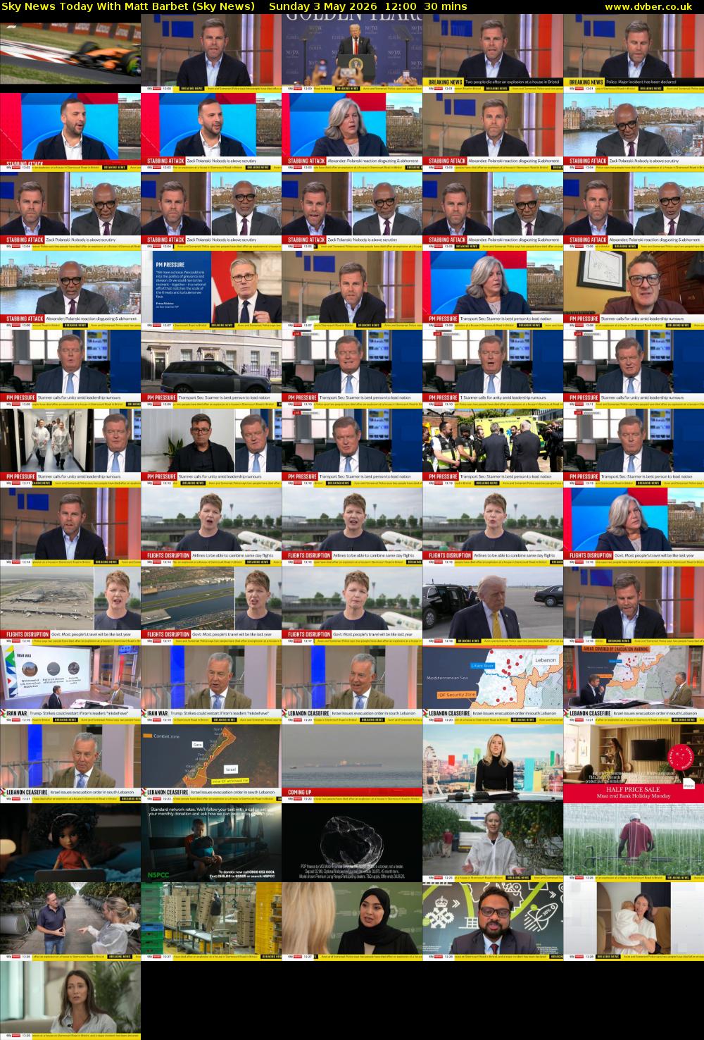 Sky News Today With Matt Barbet (Sky News) Sunday 3 May 2026 12:00 - 12:30