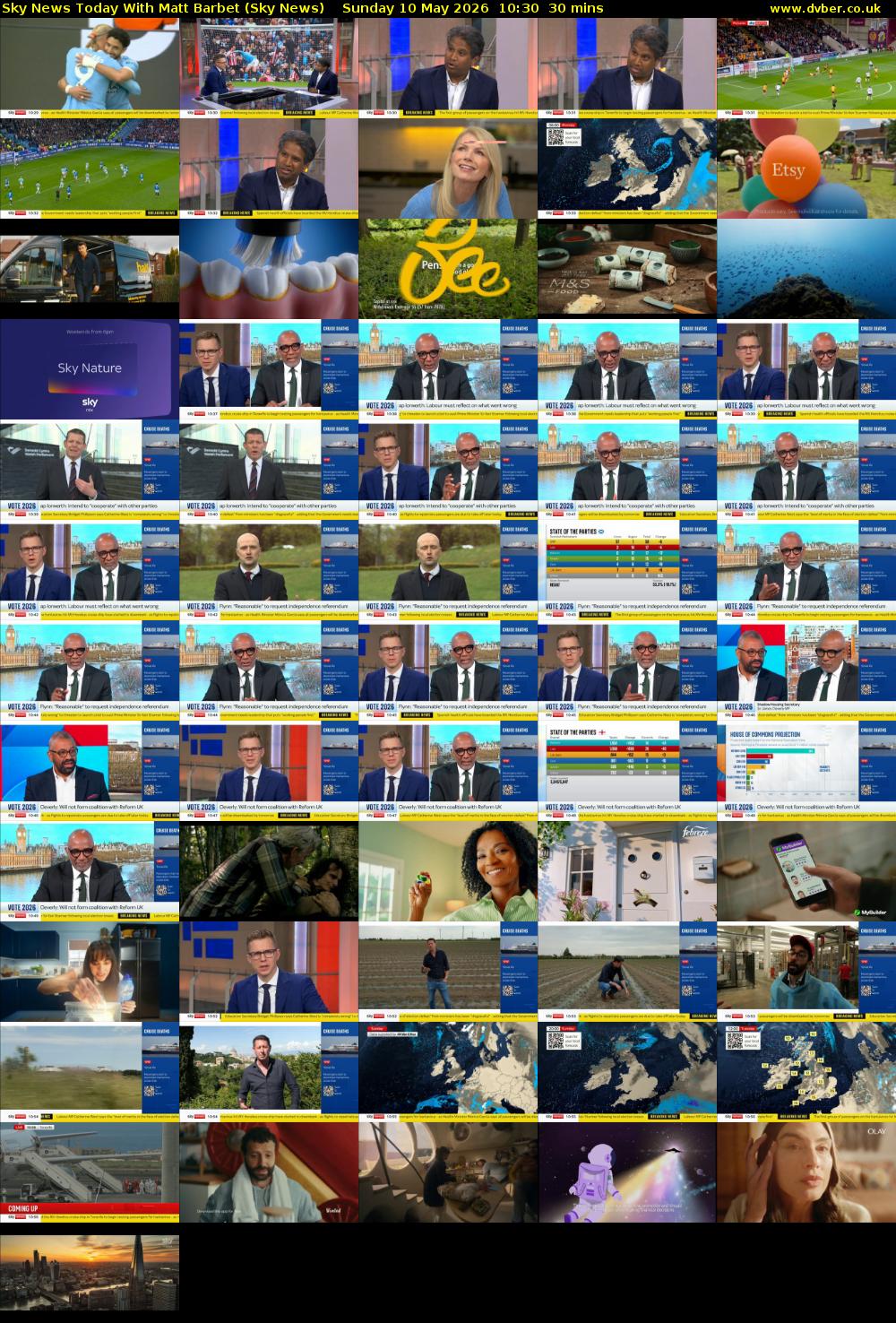 Sky News Today With Matt Barbet (Sky News) Sunday 10 May 2026 10:30 - 11:00