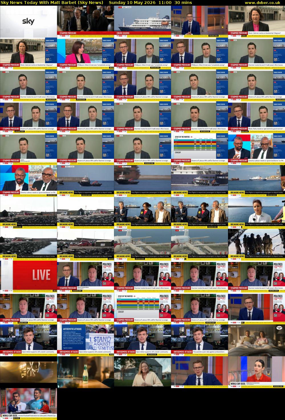 Sky News Today With Matt Barbet (Sky News) Sunday 10 May 2026 11:00 - 11:30