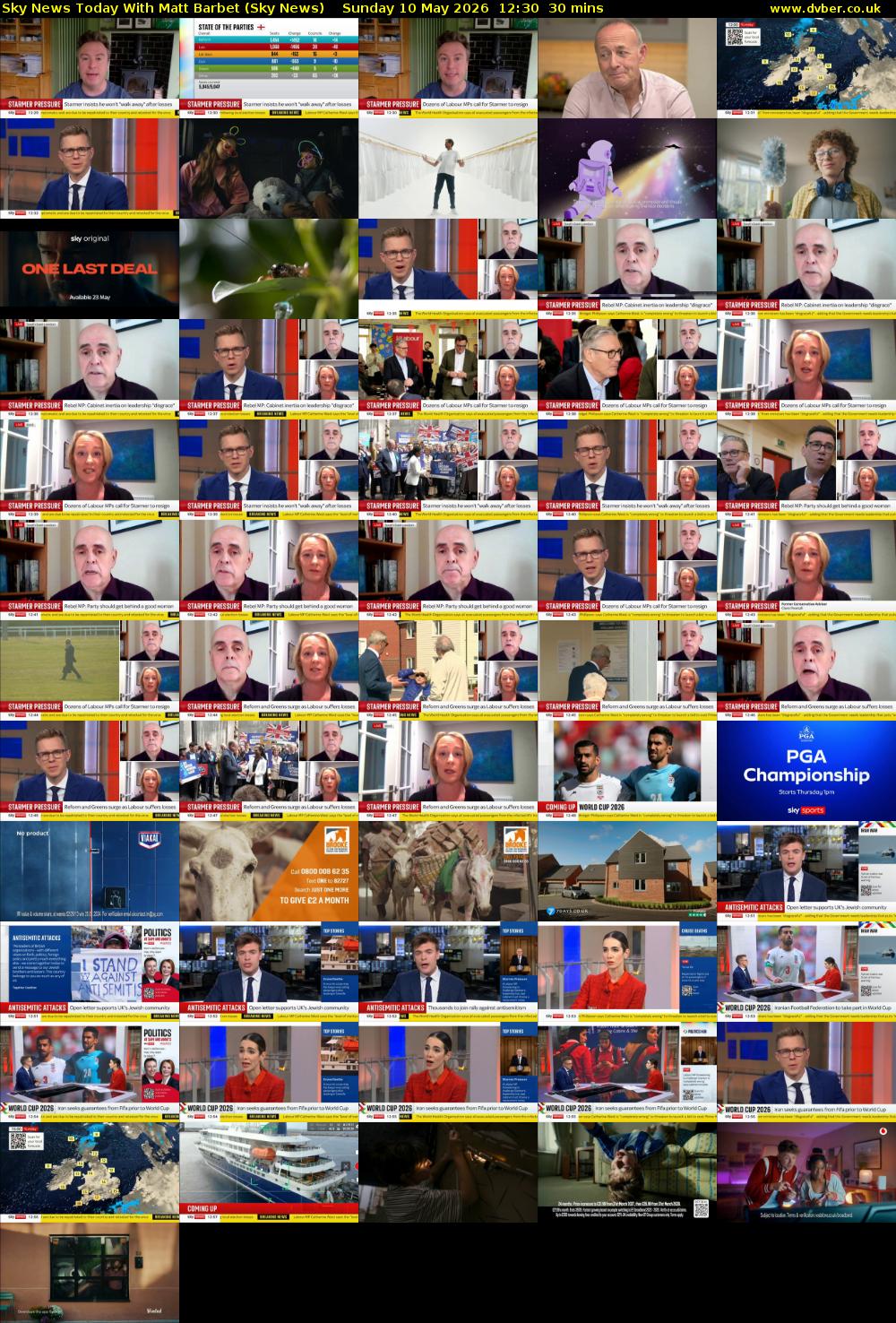 Sky News Today With Matt Barbet (Sky News) Sunday 10 May 2026 12:30 - 13:00