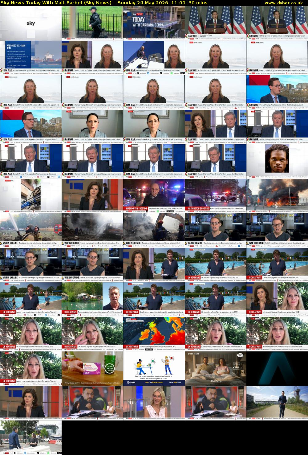 Sky News Today With Matt Barbet (Sky News) Sunday 24 May 2026 11:00 - 11:30