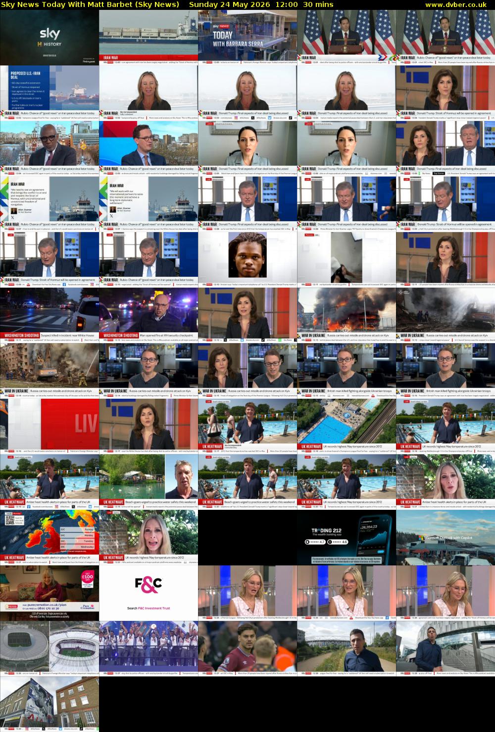Sky News Today With Matt Barbet (Sky News) Sunday 24 May 2026 12:00 - 12:30