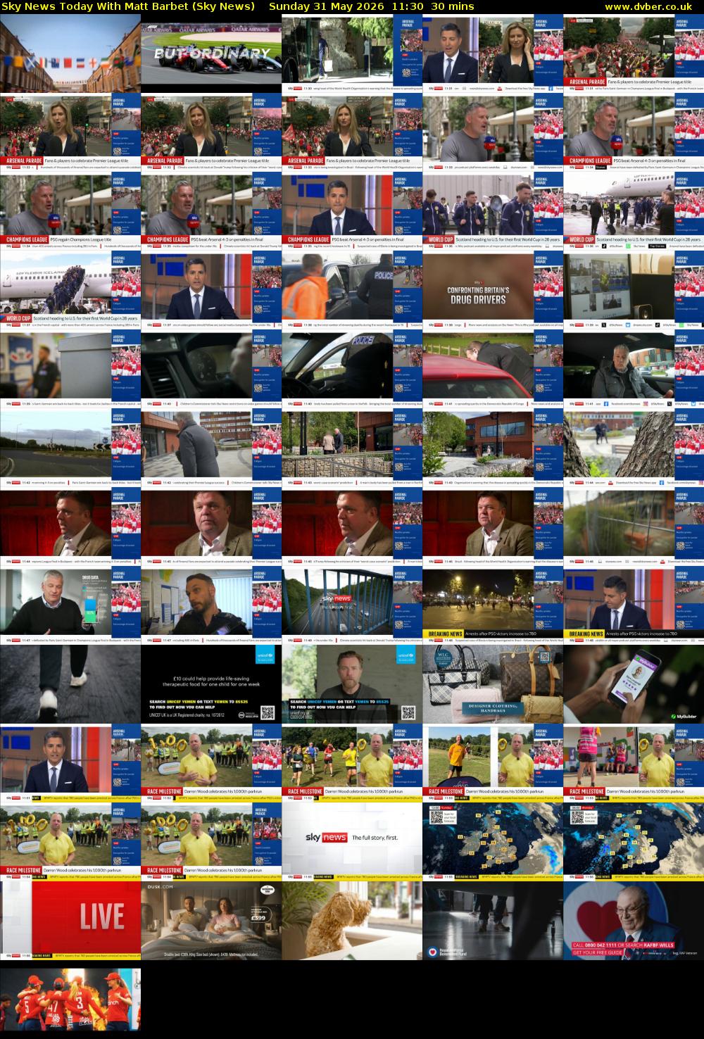 Sky News Today With Matt Barbet (Sky News) Sunday 31 May 2026 11:30 - 12:00