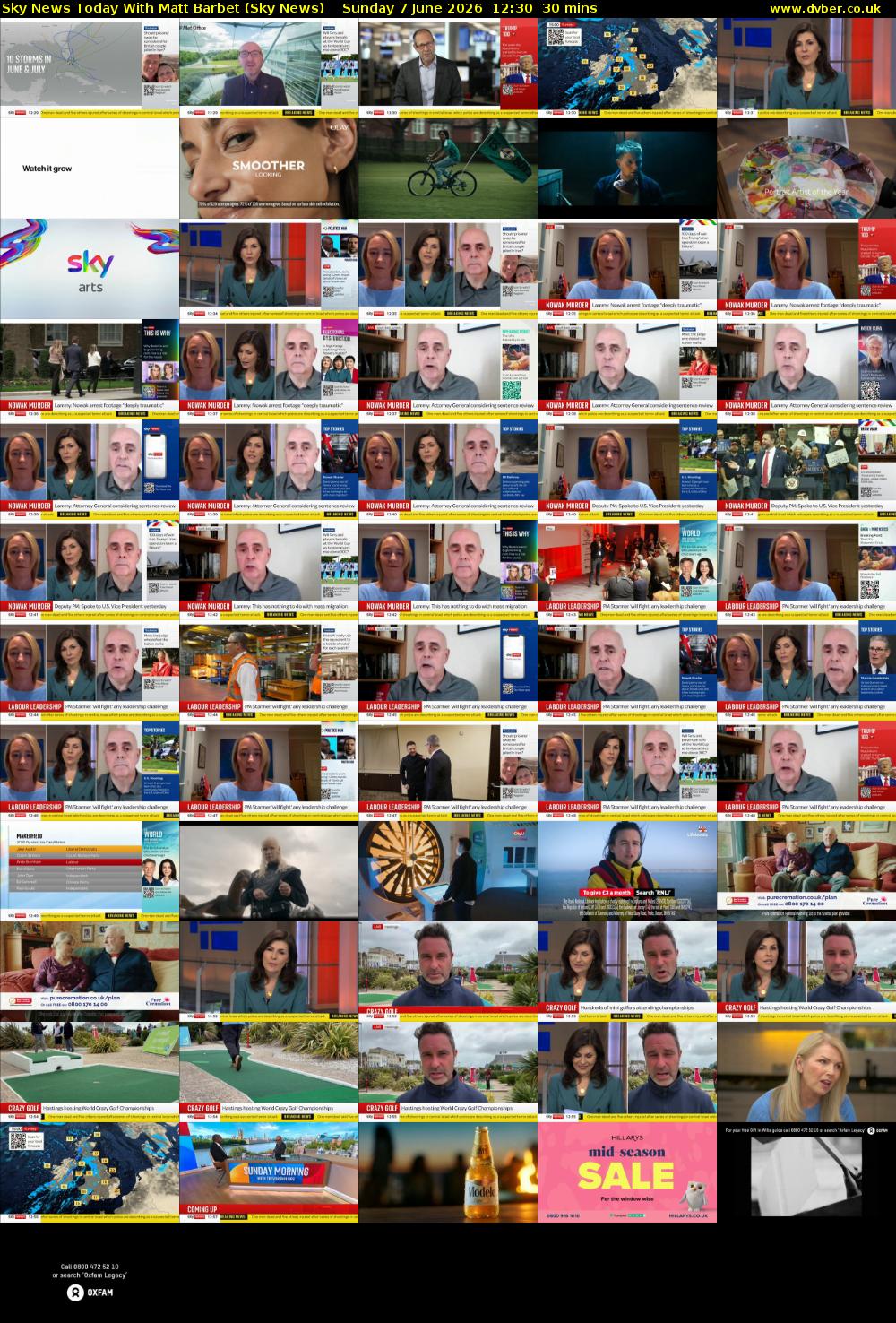 Sky News Today With Matt Barbet (Sky News) Sunday 7 June 2026 12:30 - 13:00