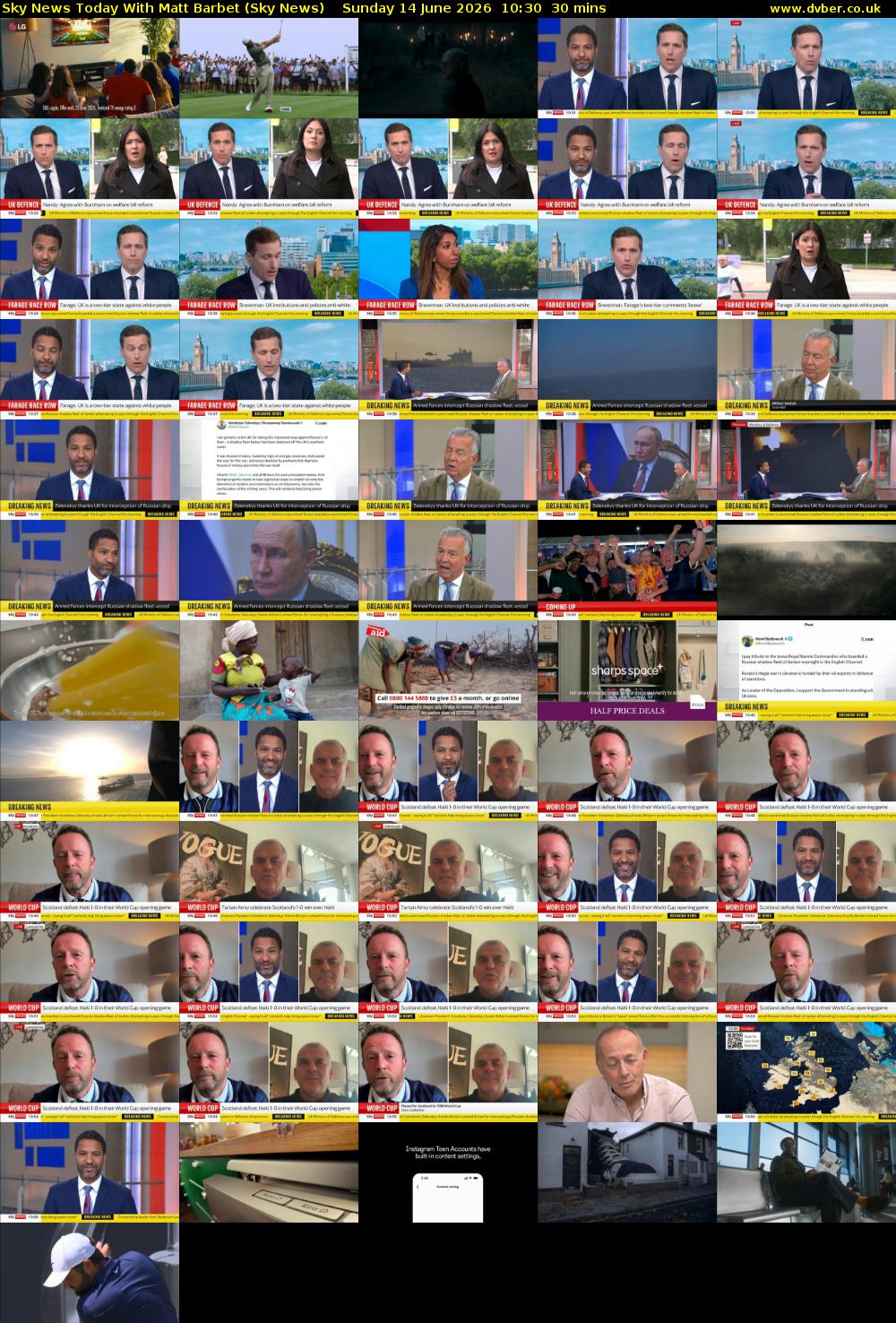Sky News Today With Matt Barbet (Sky News) Sunday 14 June 2026 10:30 - 11:00
