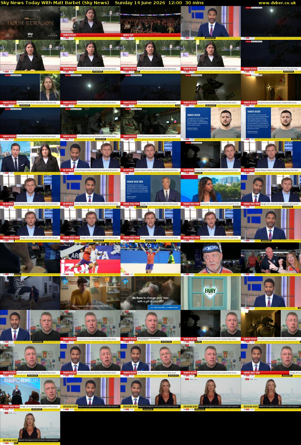 Sky News Today With Matt Barbet (Sky News) Sunday 14 June 2026 12:00 - 12:30