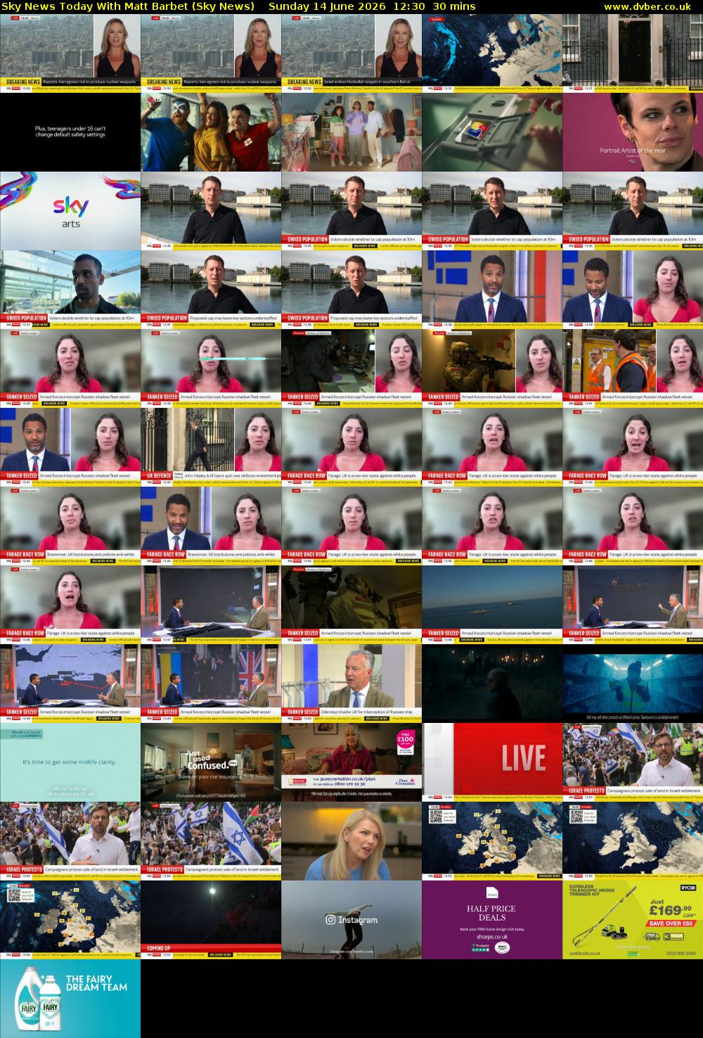 Sky News Today With Matt Barbet (Sky News) Sunday 14 June 2026 12:30 - 13:00