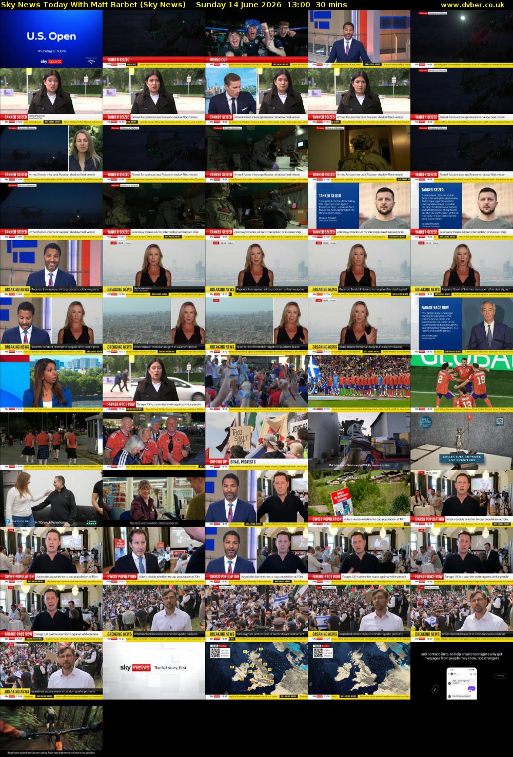 Sky News Today With Matt Barbet (Sky News) Sunday 14 June 2026 13:00 - 13:30