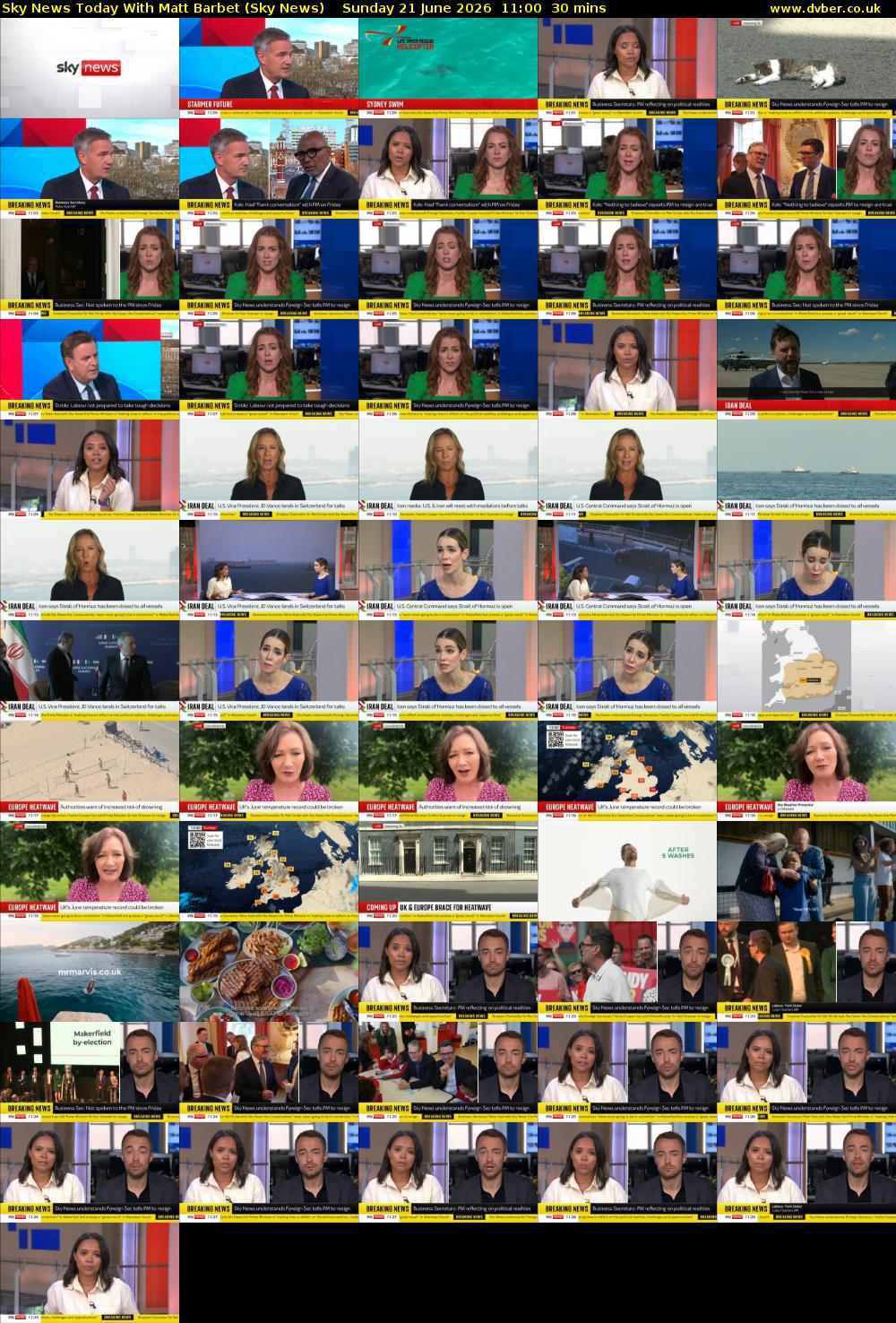 Sky News Today With Matt Barbet (Sky News) Sunday 21 June 2026 11:00 - 11:30