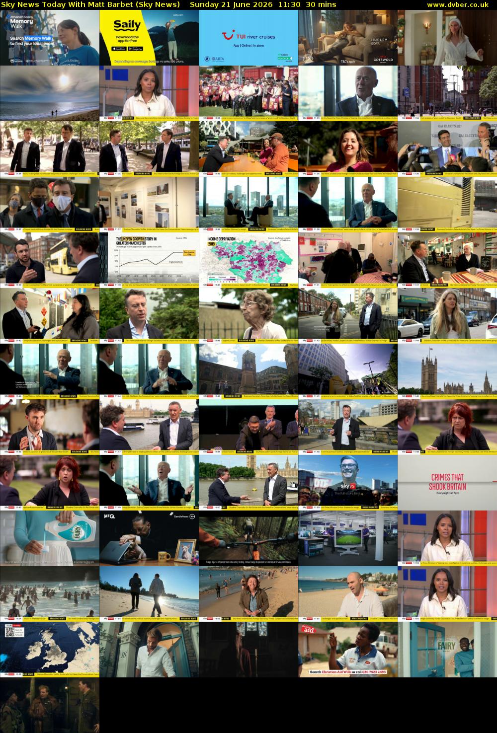 Sky News Today With Matt Barbet (Sky News) Sunday 21 June 2026 11:30 - 12:00