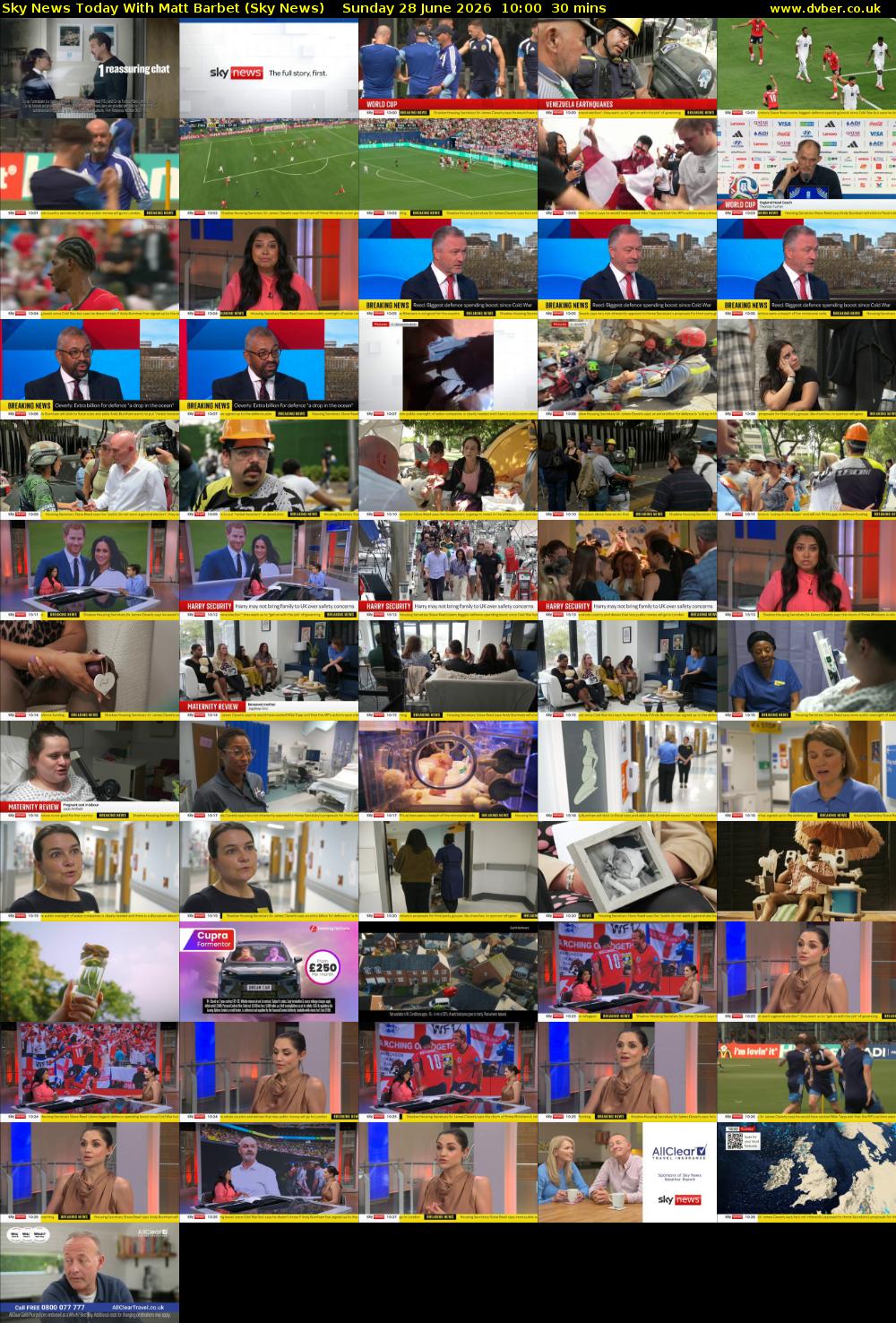 Sky News Today With Matt Barbet (Sky News) Sunday 28 June 2026 10:00 - 10:30