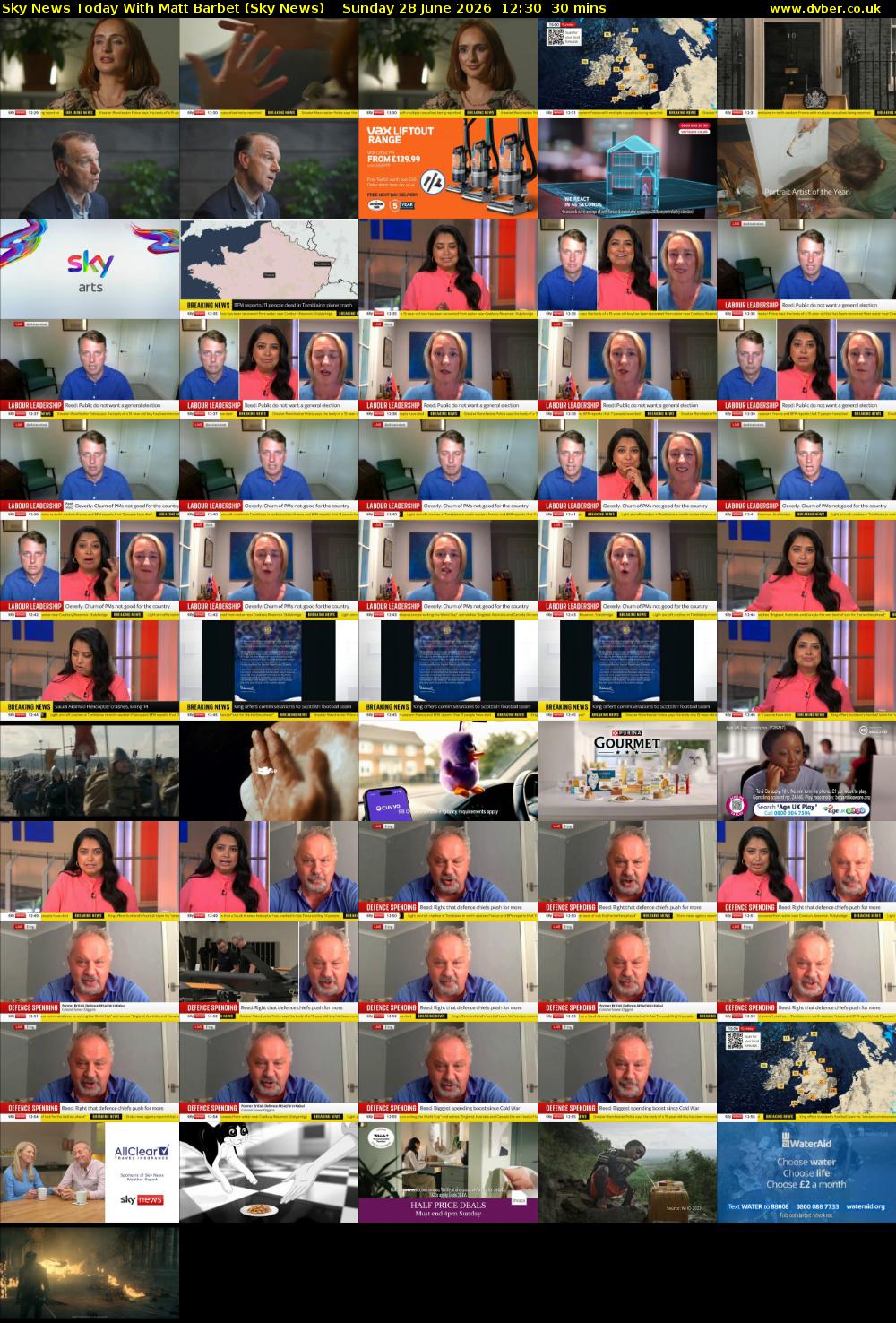 Sky News Today With Matt Barbet (Sky News) Sunday 28 June 2026 12:30 - 13:00