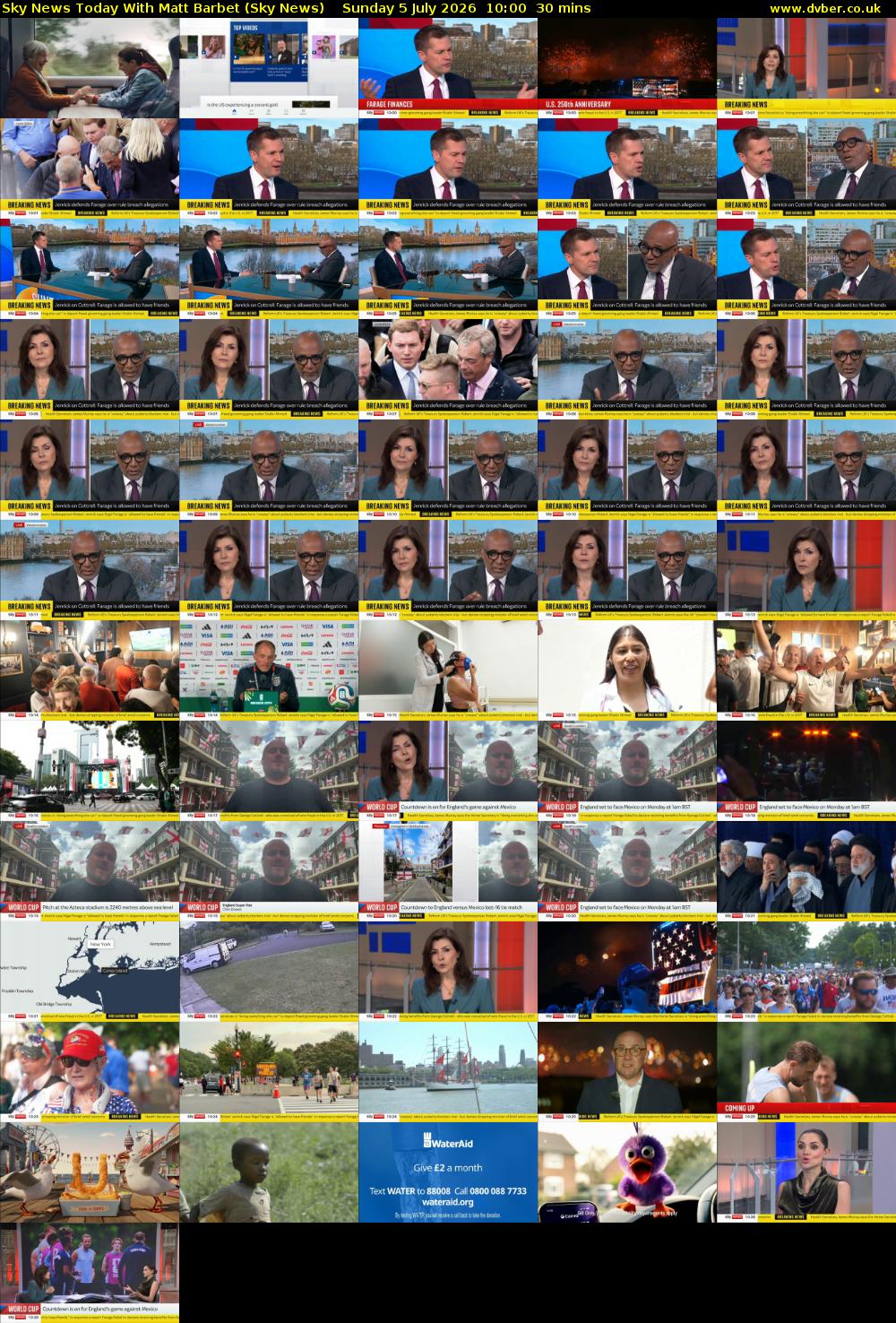 Sky News Today With Matt Barbet (Sky News) Sunday 5 July 2026 10:00 - 10:30