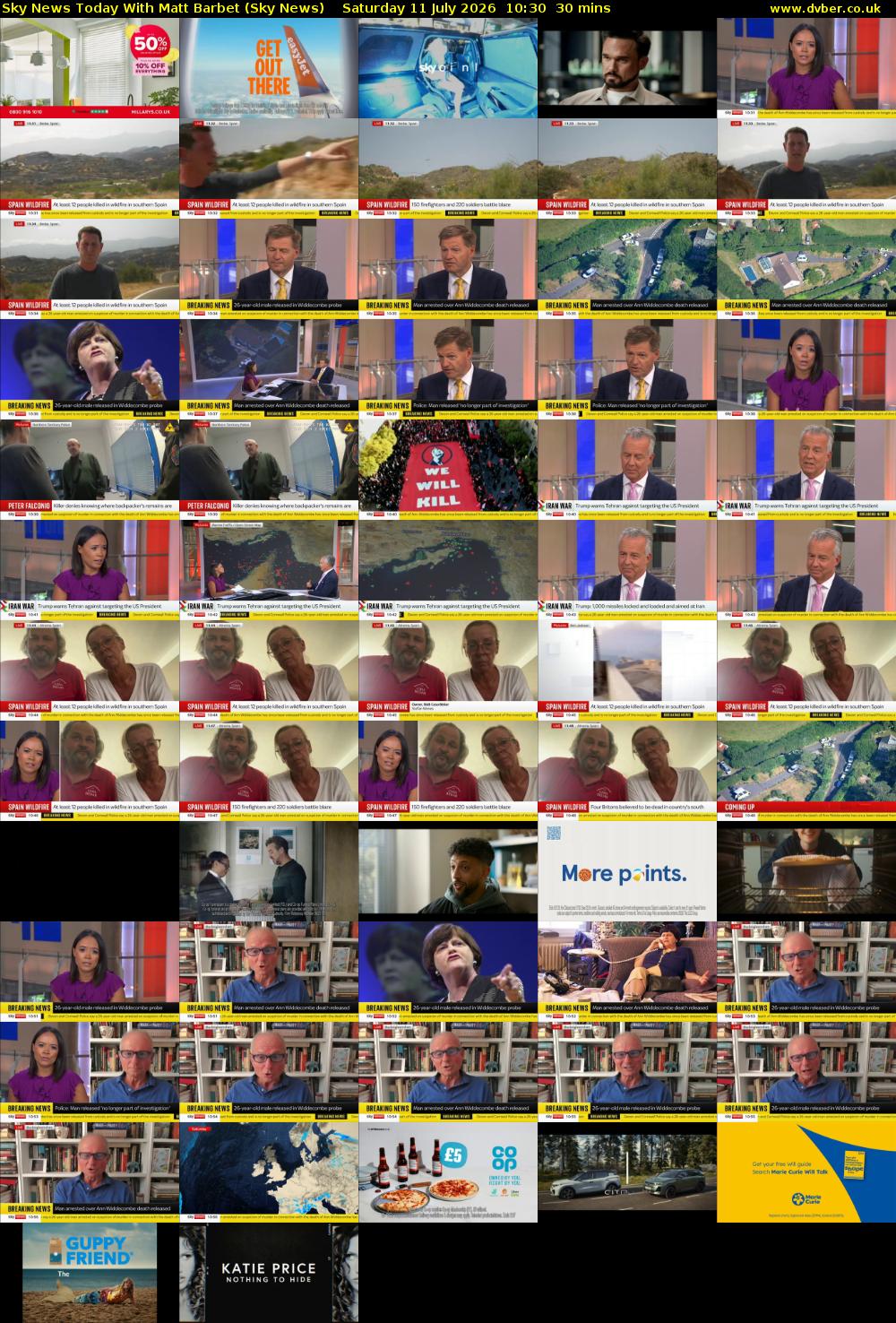 Sky News Today With Matt Barbet (Sky News) Saturday 11 July 2026 10:30 - 11:00