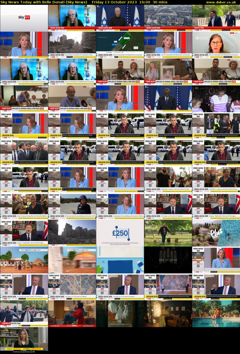 Sky News Today with Belle Donati (Sky News) Friday 13 October 2023 16:00 - 16:30
