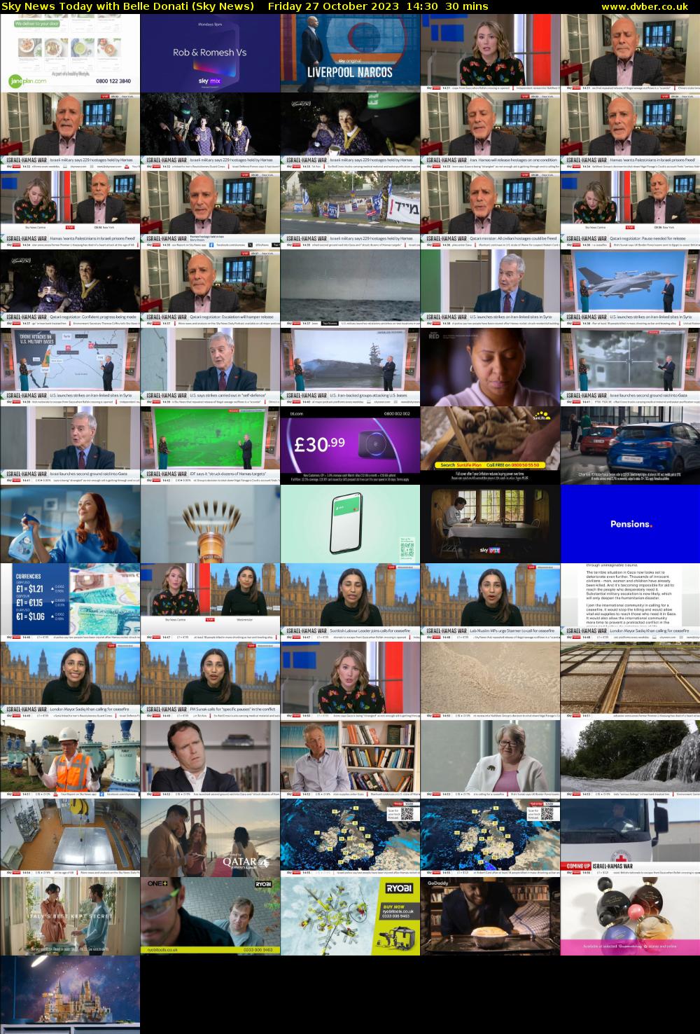 Sky News Today with Belle Donati (Sky News) Friday 27 October 2023 14:30 - 15:00