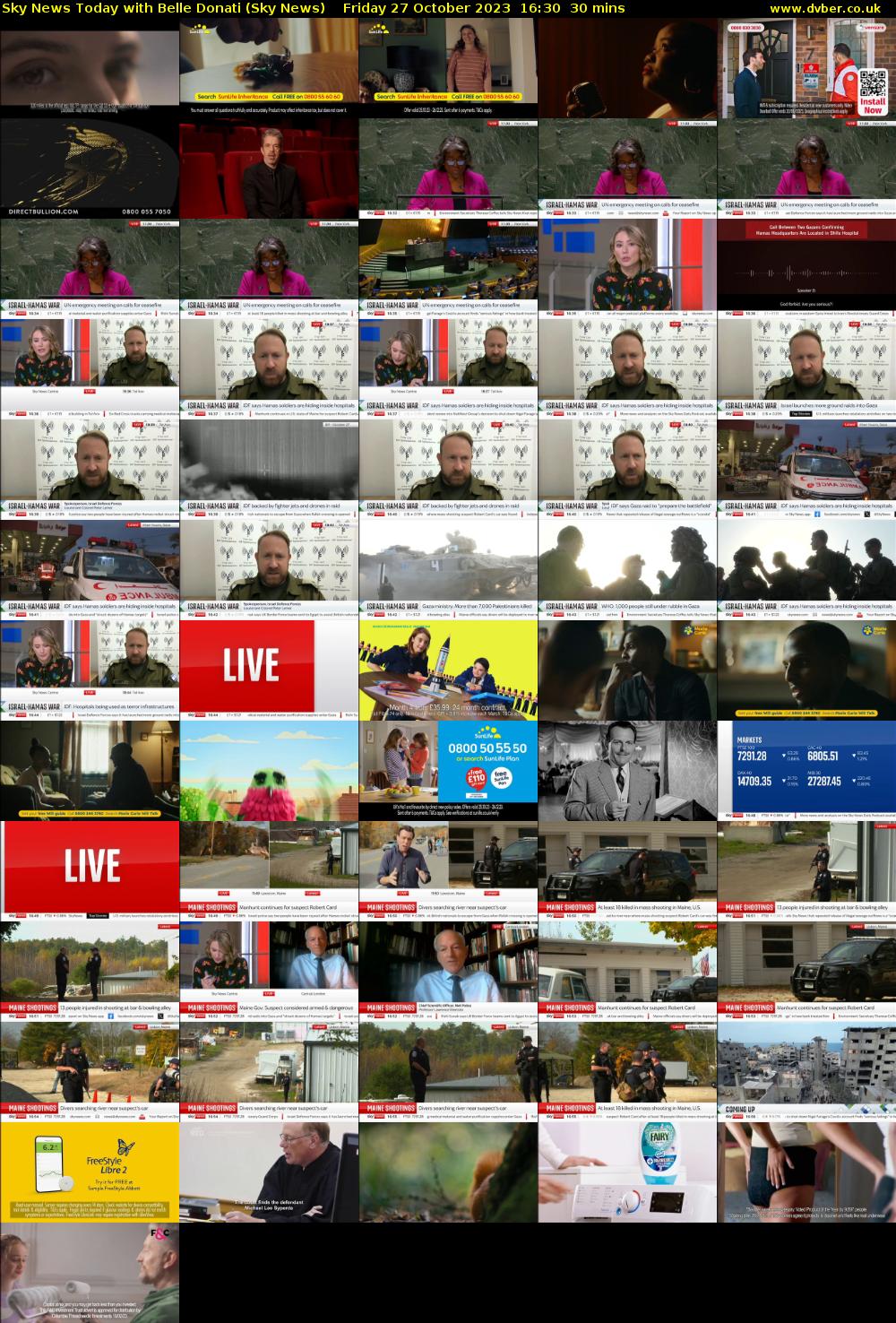 Sky News Today with Belle Donati (Sky News) Friday 27 October 2023 16:30 - 17:00