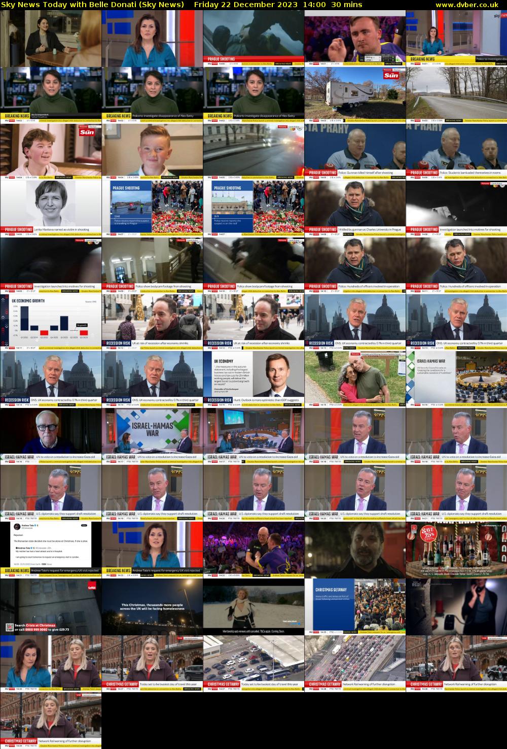 Sky News Today with Belle Donati (Sky News) Friday 22 December 2023 14:00 - 14:30