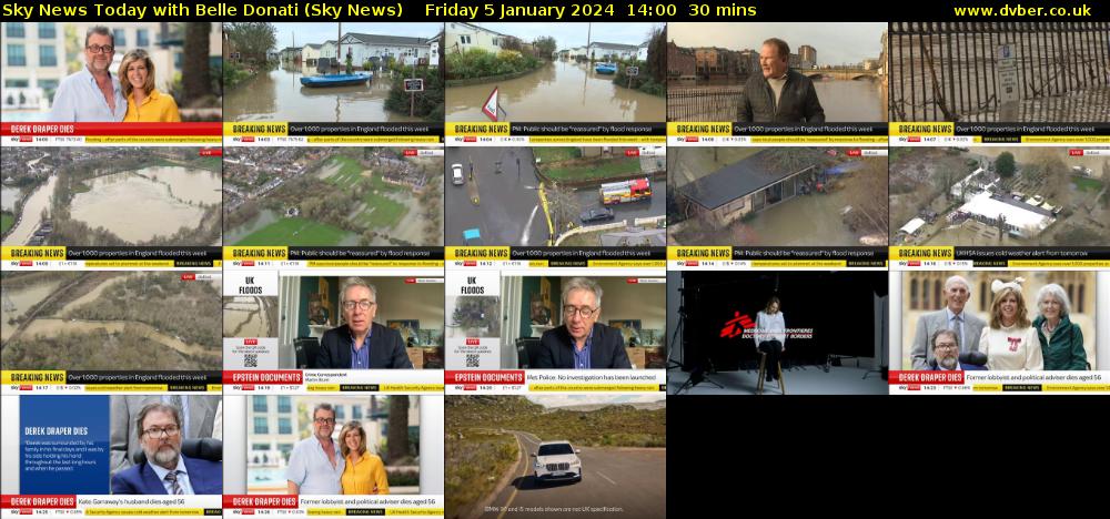 Sky News Today with Belle Donati (Sky News) Friday 5 January 2024 14:00 - 14:30