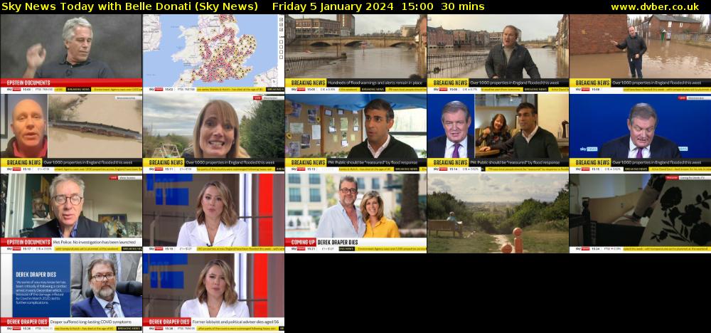 Sky News Today with Belle Donati (Sky News) Friday 5 January 2024 15:00 - 15:30