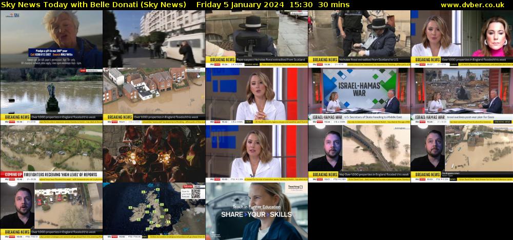 Sky News Today with Belle Donati (Sky News) Friday 5 January 2024 15:30 - 16:00