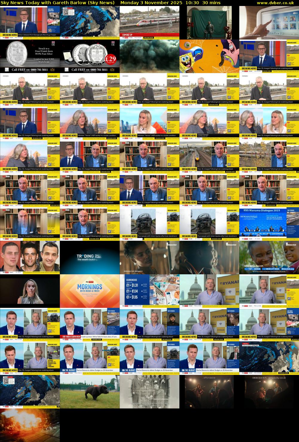 Sky News Today with Gareth Barlow (Sky News) Monday 3 November 2025 10:30 - 11:00