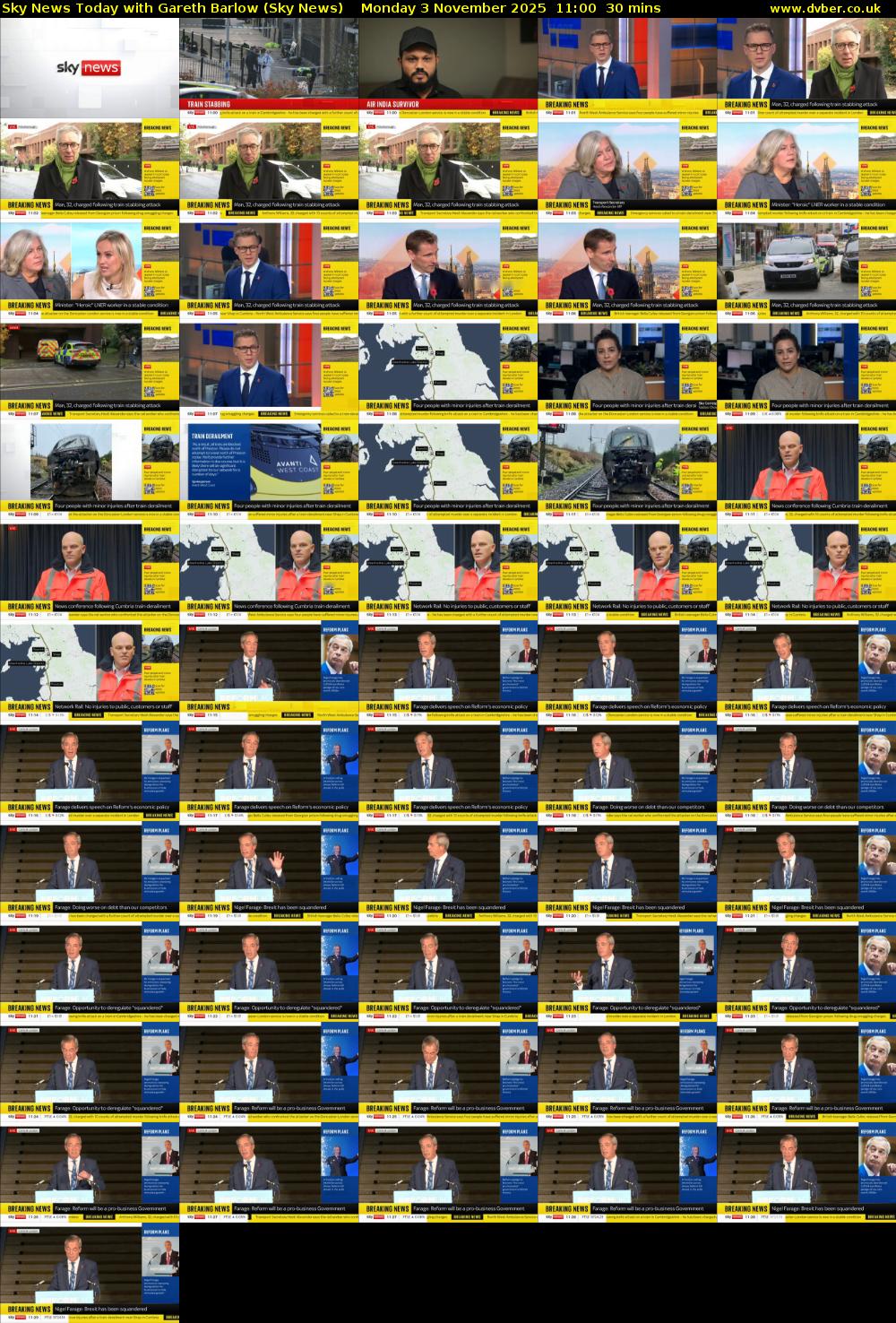 Sky News Today with Gareth Barlow (Sky News) Monday 3 November 2025 11:00 - 11:30